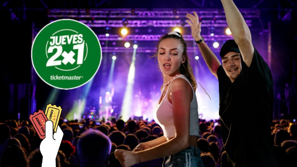 Jueves 2x1 Ticketmaster, lista completa de eventos disponibles.