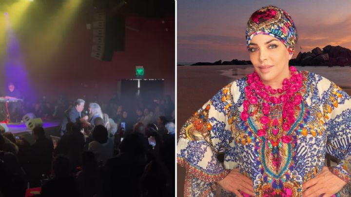 Verónica Castro sorprende a Coque Muñiz haciendo dueto con él en su concierto