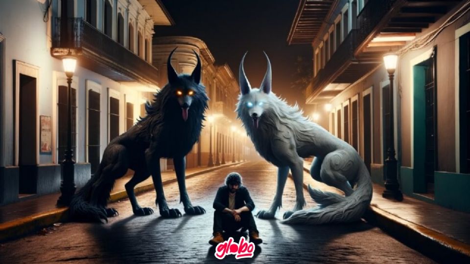 Leyenda de terror del Cadejo.