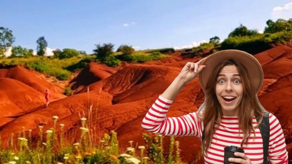 Su tierra rojiza recuerda al aspecto del planeta Marte, lo que resulta muy llamativo para los visitantes.