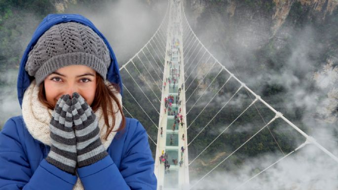 El Pueblo Mágico más frío de Puebla, tiene un puente de cristal y sentirás que caminas entre nubes