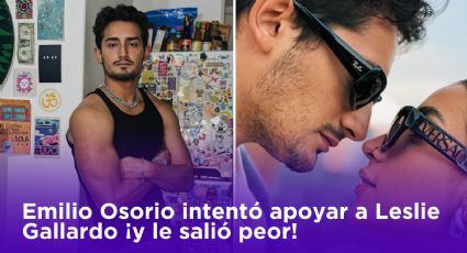 Emilio Osorio intentó apoyar a Leslie Gallardo ¡y le salió peor!