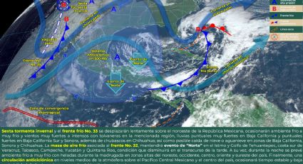 Clima en México: Siguen nevadas por Frente Frío 33 y Sexta Tormenta Invernal hoy 7 de febrero