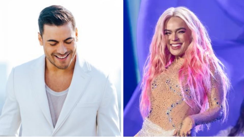 Carlos Rivera asisteal concierto de Karol G como el fan que es.