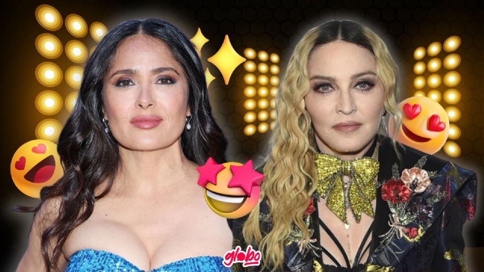 Salma Hayek fue la inviada especial de Madonna.