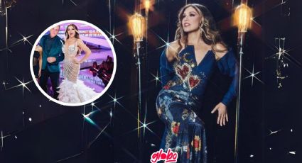 AMAs: Thalía corta a Alejandra Espinoza de foto por llevar el mismo outfit