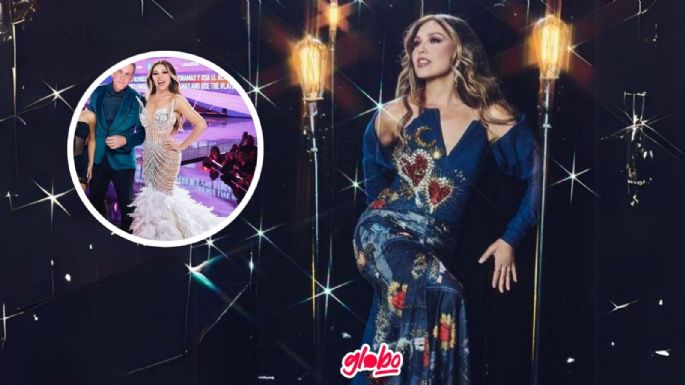 AMAs: Thalía corta a Alejandra Espinoza de foto por llevar el mismo outfit