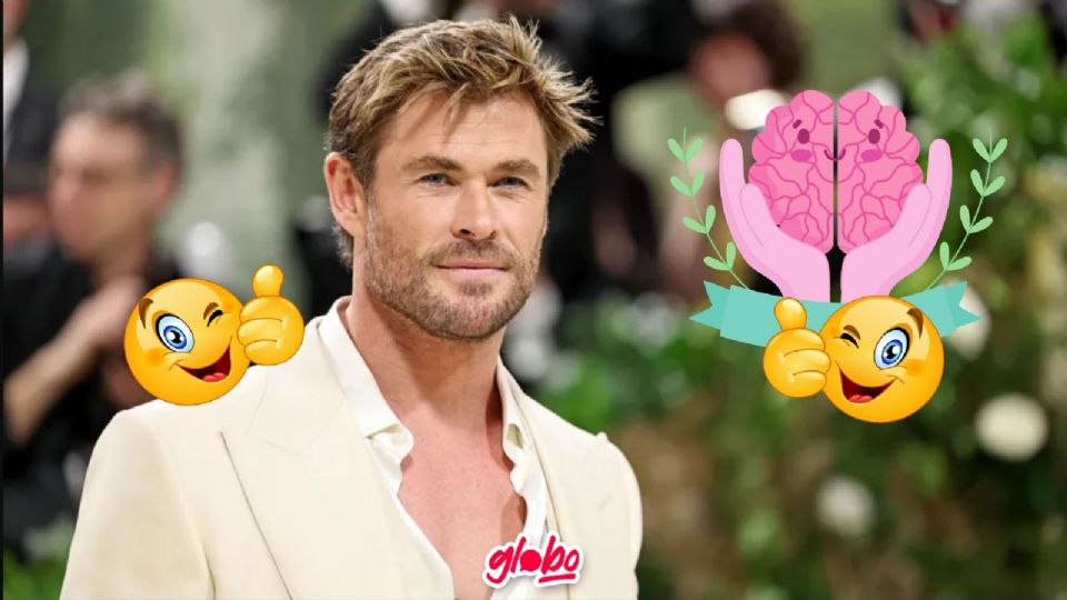 Chris Hemsworth cuida su salud  mental del Alzheimer.