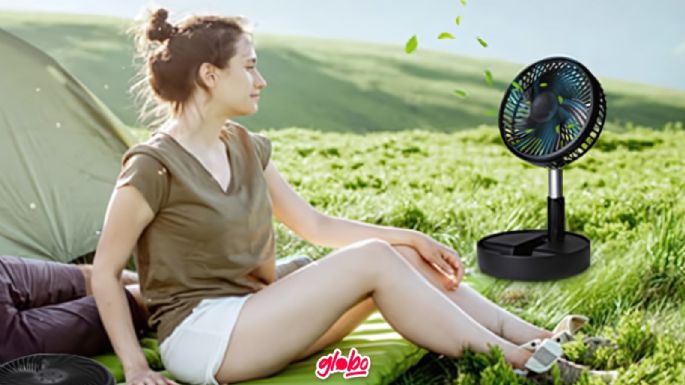 Ventilador de carga solar en DESCUENTO: ¡Puede darle batería a tu celular!