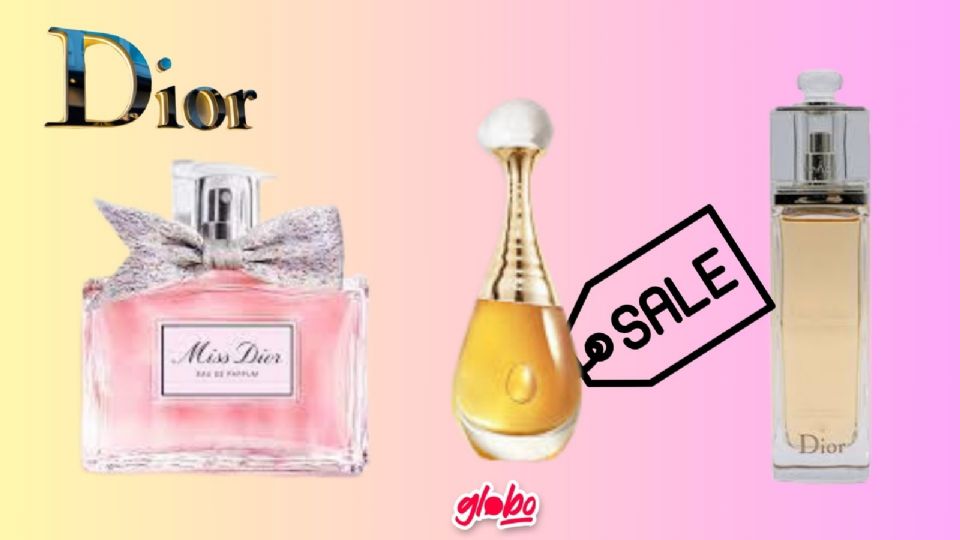 Perfumes Dior con descuento de más del 30%.