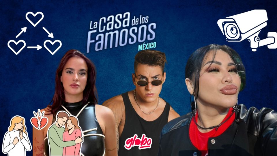 La Casa de los Famosos ya tiene el triángulo de amor perfecto entre Agustín, Gala y Gomita.