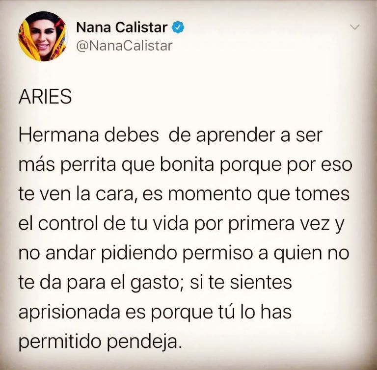 horoscopo de aries segun nana calistar