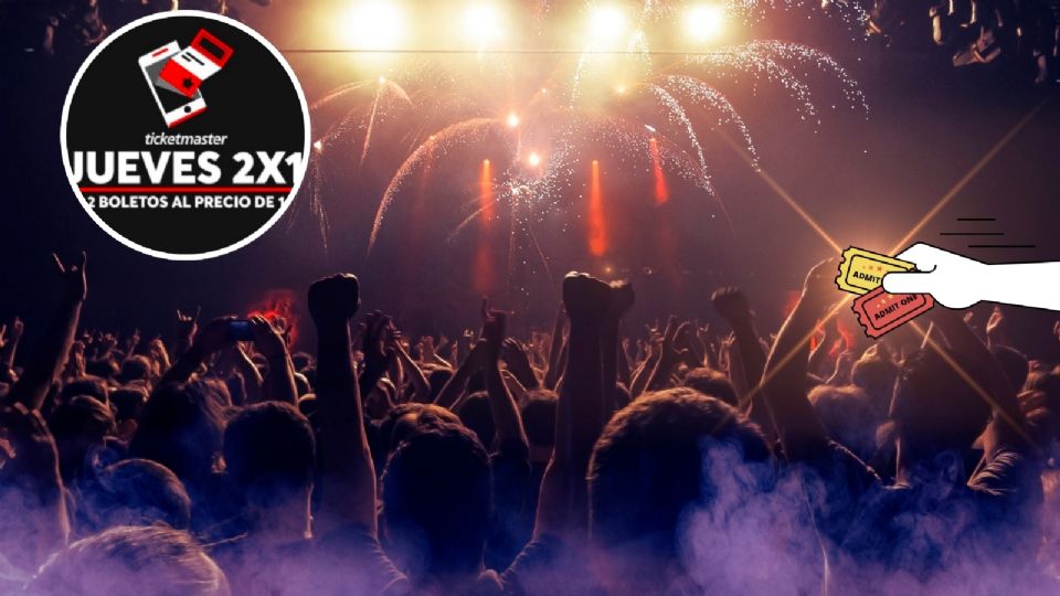 Jueves de 2x1 Ticketmaster, conciertos gratis.