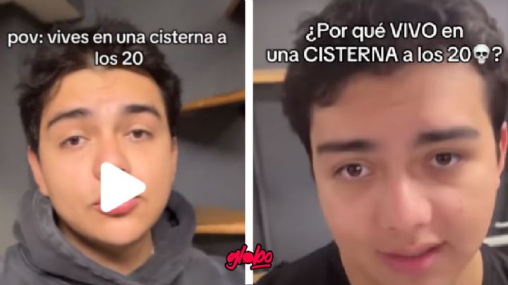 VIDEO: Estudiante se hace viral por vivir en una cisterna; así es su hogar
