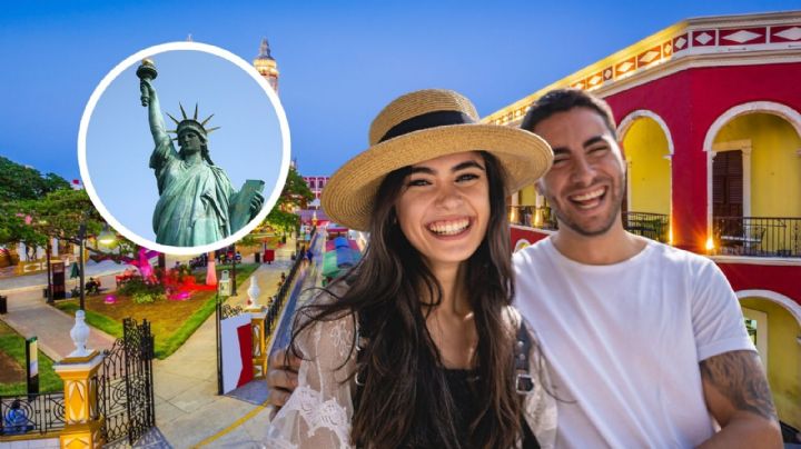 El Pueblo Mágico de Campeche que tiene una réplica de la Estatua de la Libertad y ambiente neoyorquino