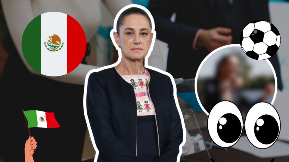 Claudia Sheinbaum en el sorteo del torneo mundial de fútbol.