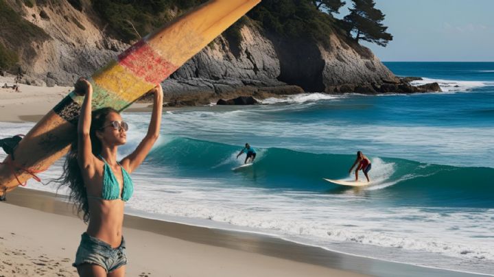 El lugar oculto de Nayarit que es ideal para nadar y surfear