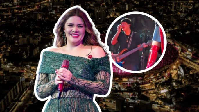 Yuridia vive emotivo momento junto a su hijo en concierto histórico