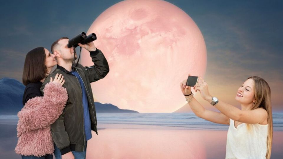 La Luna Rosa iluminará el cielo de la CDMX este 13 de abril.