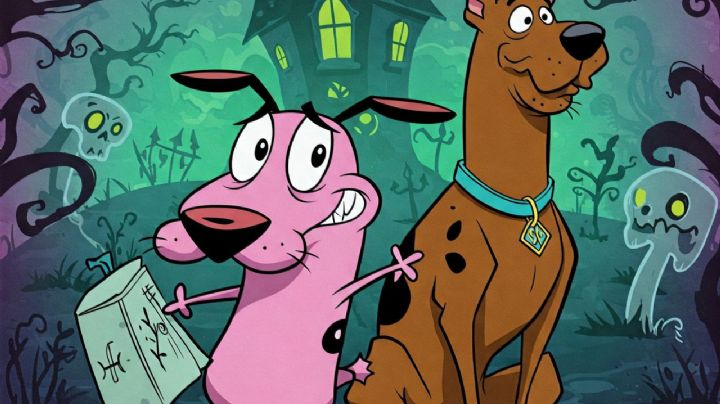 Así luciría la fusión de coraje el perro cobarde y Scooby-Doo, según la inteligencia artificial