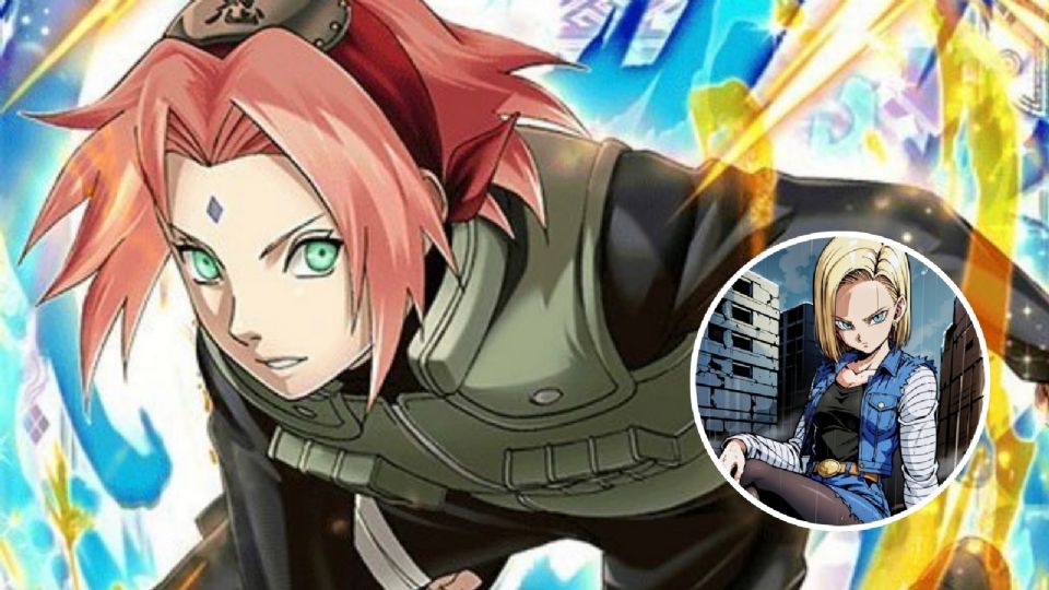 Así luciría la fusión de Androide 18 y Sakura de Naruto, según la Inteligencia Artificial.