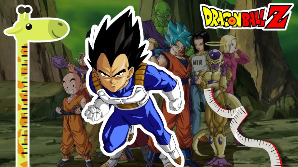 Esta es la estatura oficial de los personajes de Dragon Ball Z.