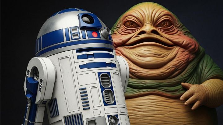 Así luciría la fusión de R2D2 y Jabba el Hutt, de Star Wars, según la inteligencia artificial
