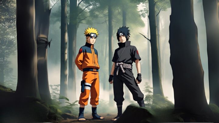 Así luciría la fusión de “Naruto” y “Sasuke” según la Inteligencia Artificial