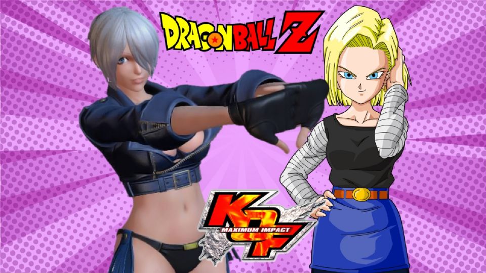 Fusión de Androide 18 de Dragon Ball Z y Ángel de KOF.