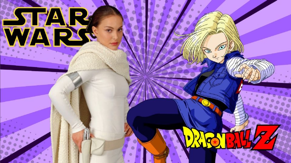 Fusión de Androide 18 de Dragon Ball Z y Padmé Amidala de Star Wars.
