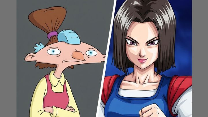 Así luciría la fusión de Helga de Oye Arnold y Androide 17, según la inteligencia artificial