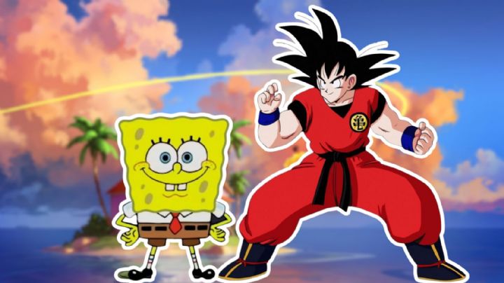 Así luciría la fusión de Goku de Dragon Ball Z y Bob Esponja, según la inteligencia artificial