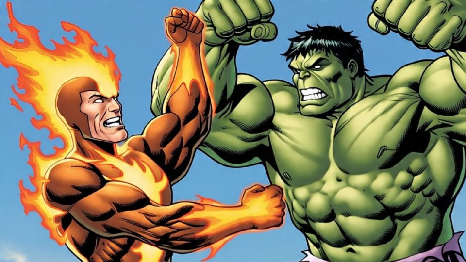 Fusión entre 'Antorcha Humana' y 'Hulk'.