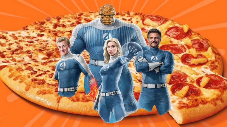Little Caesars en colaboración con Marvel y Los 4 Fantásticos.