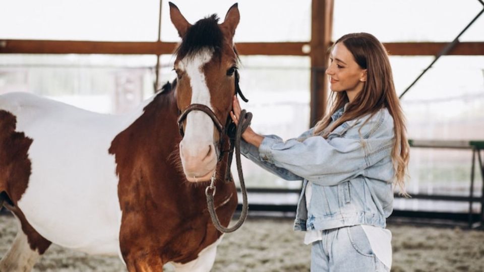 La equinoterapia es una terapia asistida con caballos.
