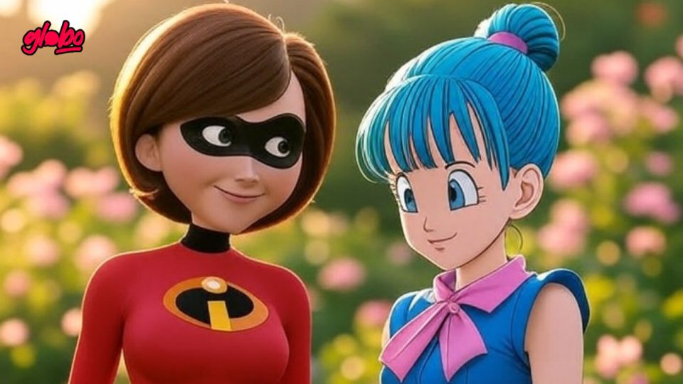 La inteligencia artificial permite fusionar a tus personajes favoritos, en esta ocasión Bulma y Elastigirl.