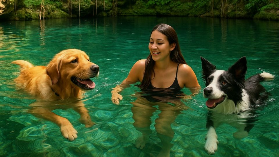 Cenotes pet friendly para ir a nadar con tus mascotas.