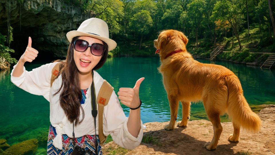 Cenotes ideales para nadar con tu mascota.