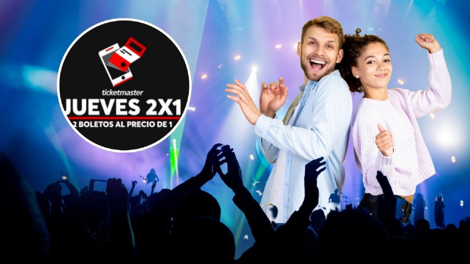 Jueves de 2x1 en Ticketmaster, cartelera completa de eventos disponibles en CDMX, Guadalajara, Monterrey.