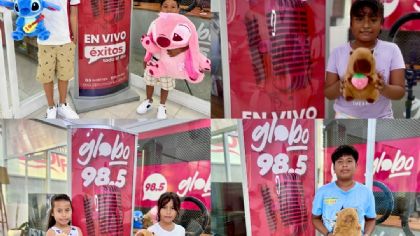 Felices ganadores de Peluches