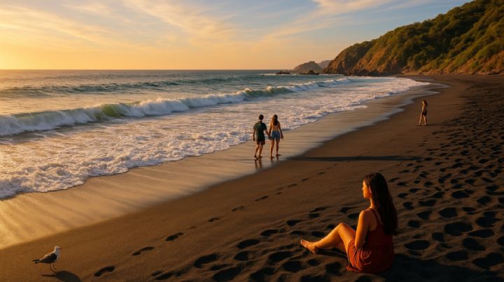 La playa con arena negra en Oaxaca que debes conocer si quieres pasar un verano fuera de lo común