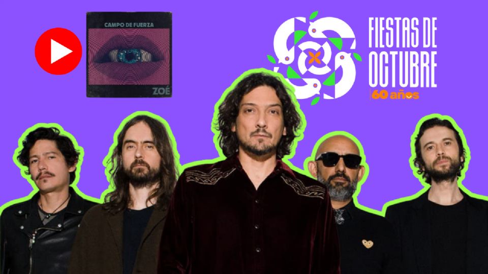 Zoé confirma fecha para Fiestas de Octubre 2025 en Guadalajara.