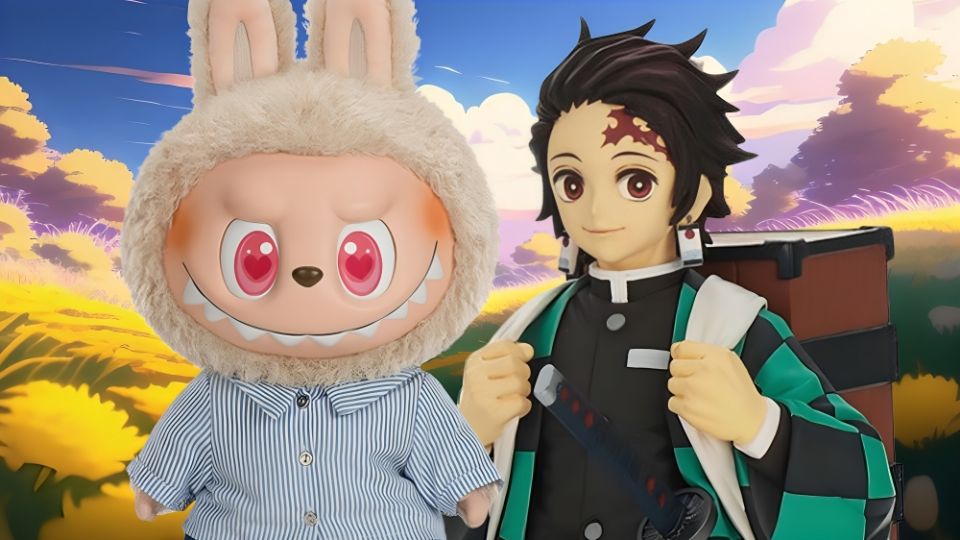 Así luciría un Labubu si fuera un personaje de Demon Slayer, sin duda, sería un protagonista carismático y tierno que cualquier fanático amaría ver.