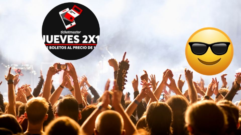 Jueves de 2x1 en Ticketmaster, boletos disponibles hoy jueves 28 de agosto.
