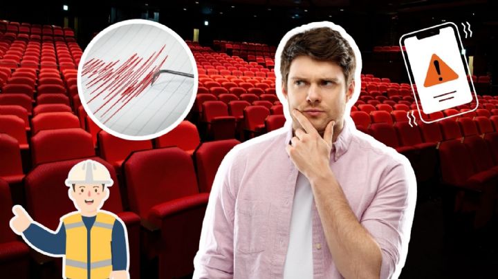 ¿Qué hacer en caso de temblor si te encuentras en el cine?