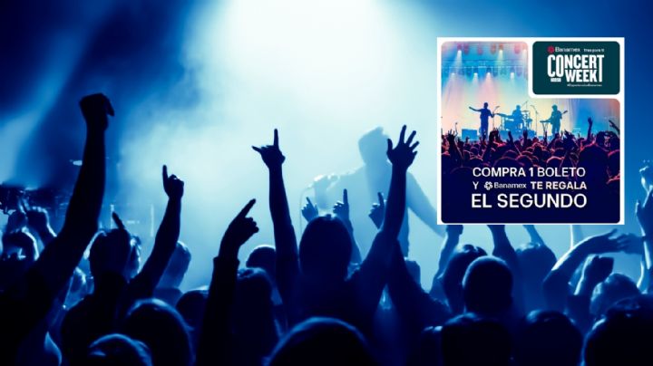 Concert Week 2025: Boletos para conciertos al 2x1 este fin de semana. Así puedes comprarlos