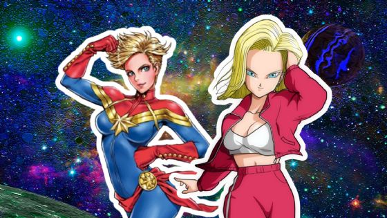 La impactante fusión de Androide 18 y Capitana Marvel creada por inteligencia artificial