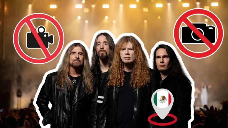 Los conciertos de Megadeth en la Arena CDMX promete ser de las más esperadas en 2026: Lista de objetos no permitidos.