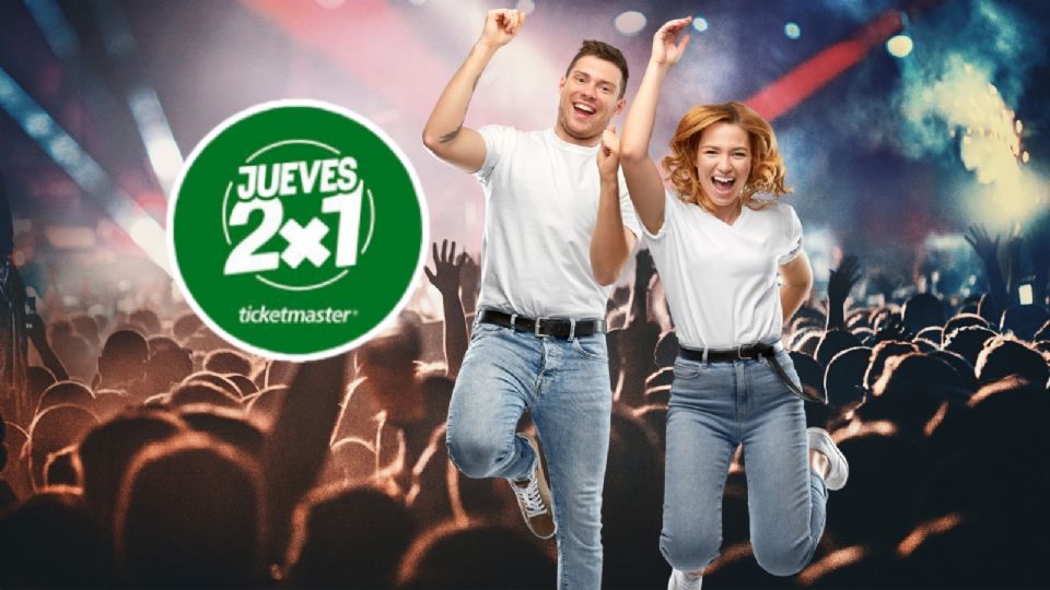 Jueves 2x1 Ticketmaster, conciertos disponibles con boletos gratis.