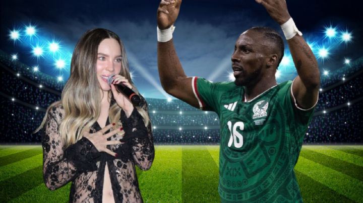 Belinda entrega a Julián Quiñones el premio al Mejor Jugador de México vs. Ecuador; así fue el momento